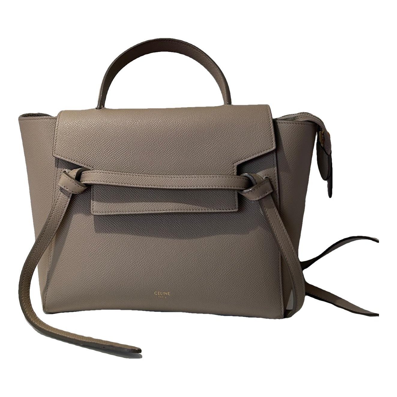 Belt leather handbag