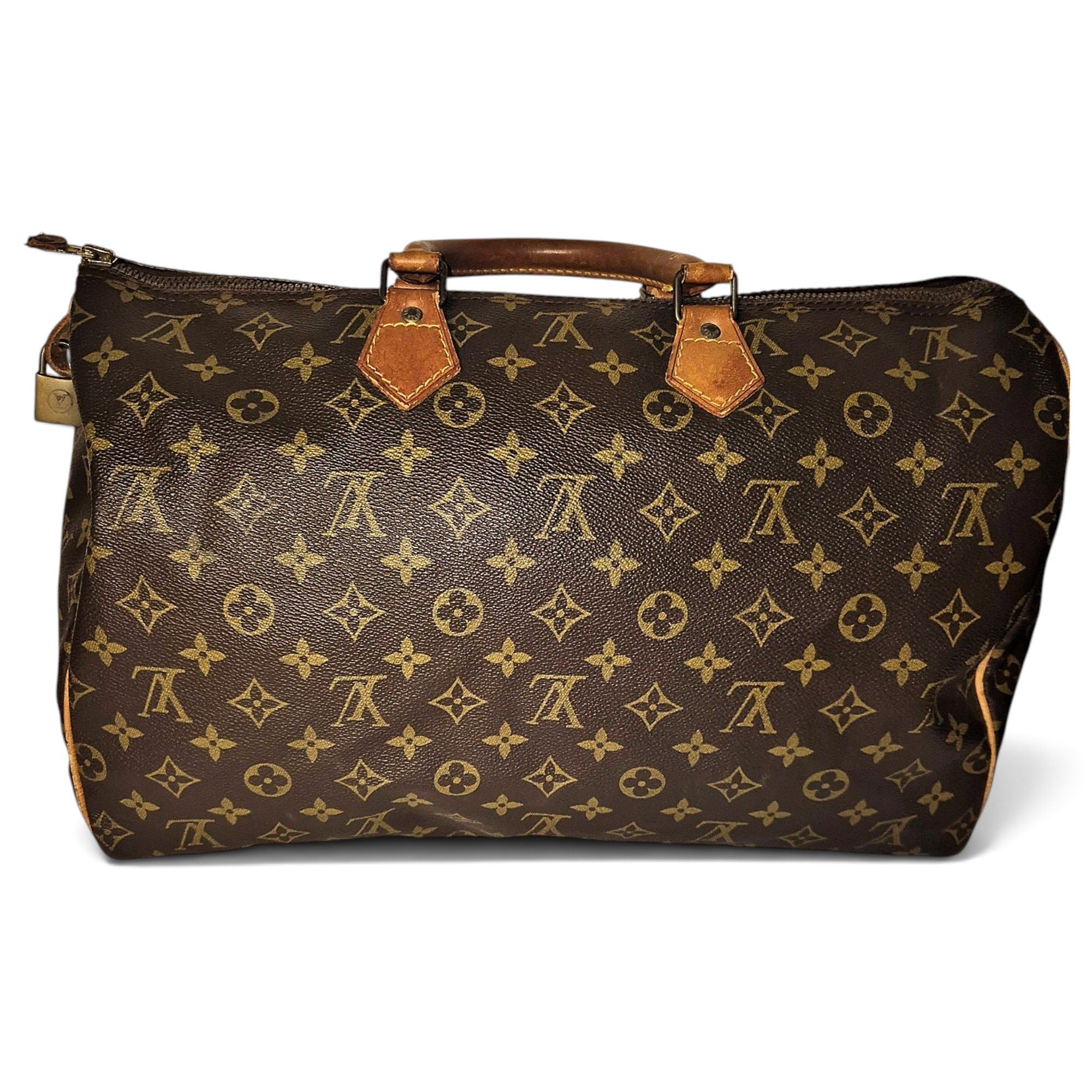 Speedy leather bowling bag