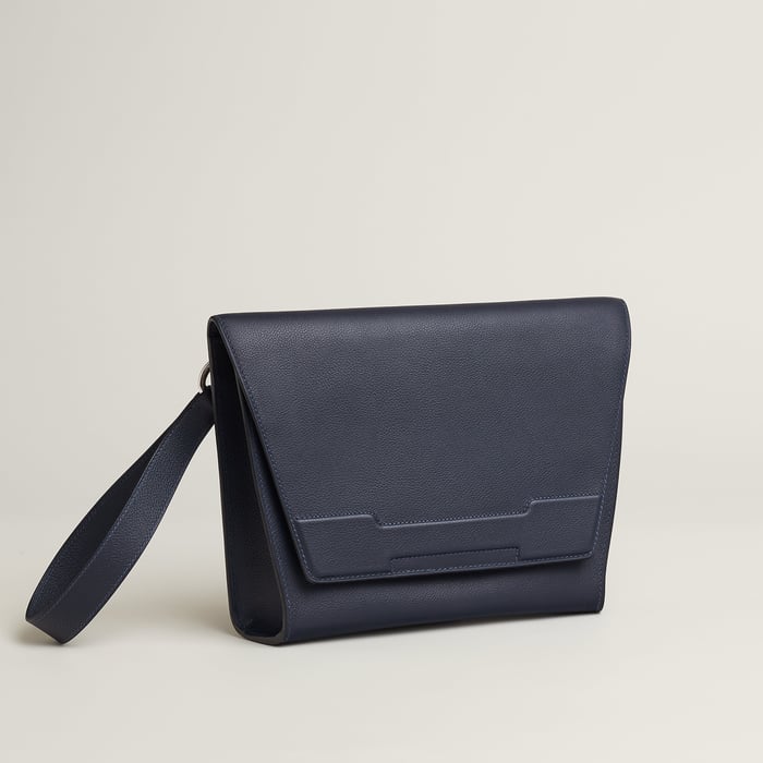 Bleu Nuit Hermes Novapolis Pouch