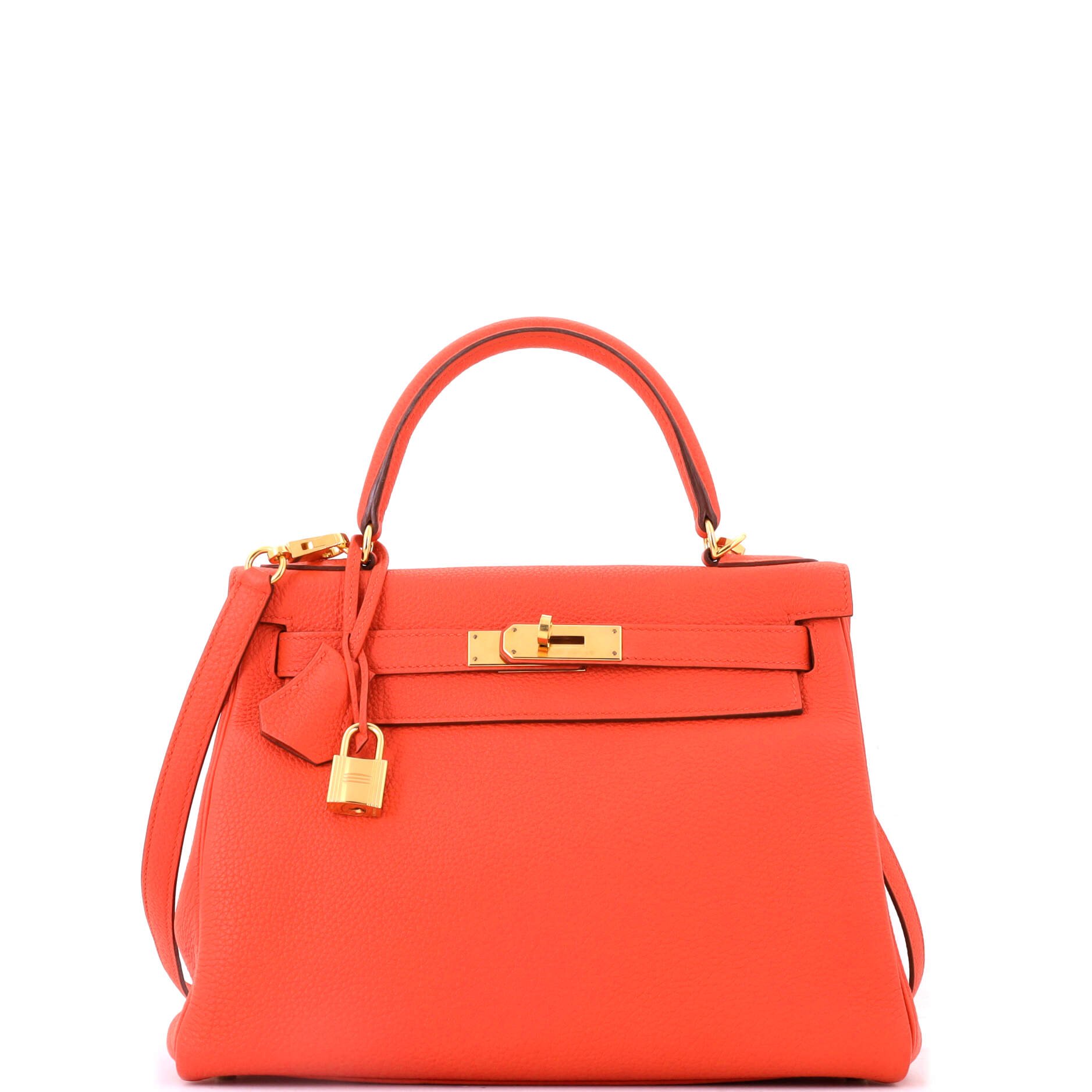 Kelly Handbag Capucine Togo with Gold Hardware 28