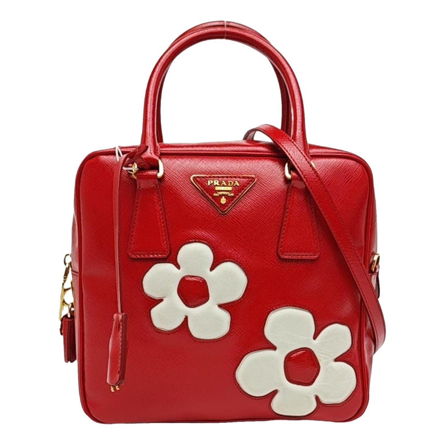 Patent leather handbag