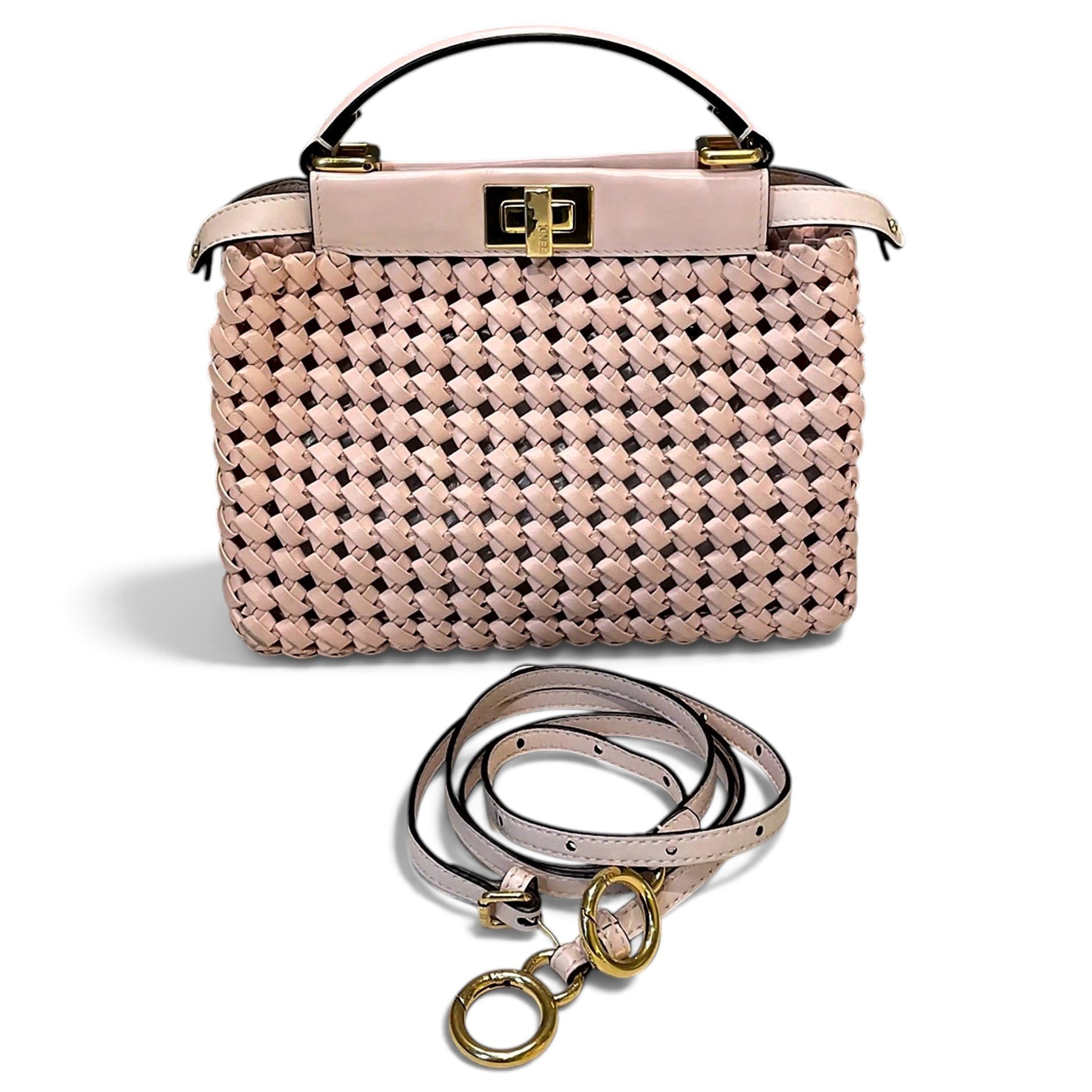 Peekaboo leather crossbody bag
