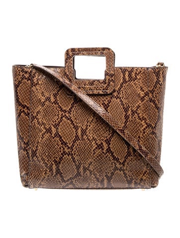 Embossed Leather Top Handle Bag
