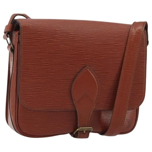 Cartouchière leather handbag