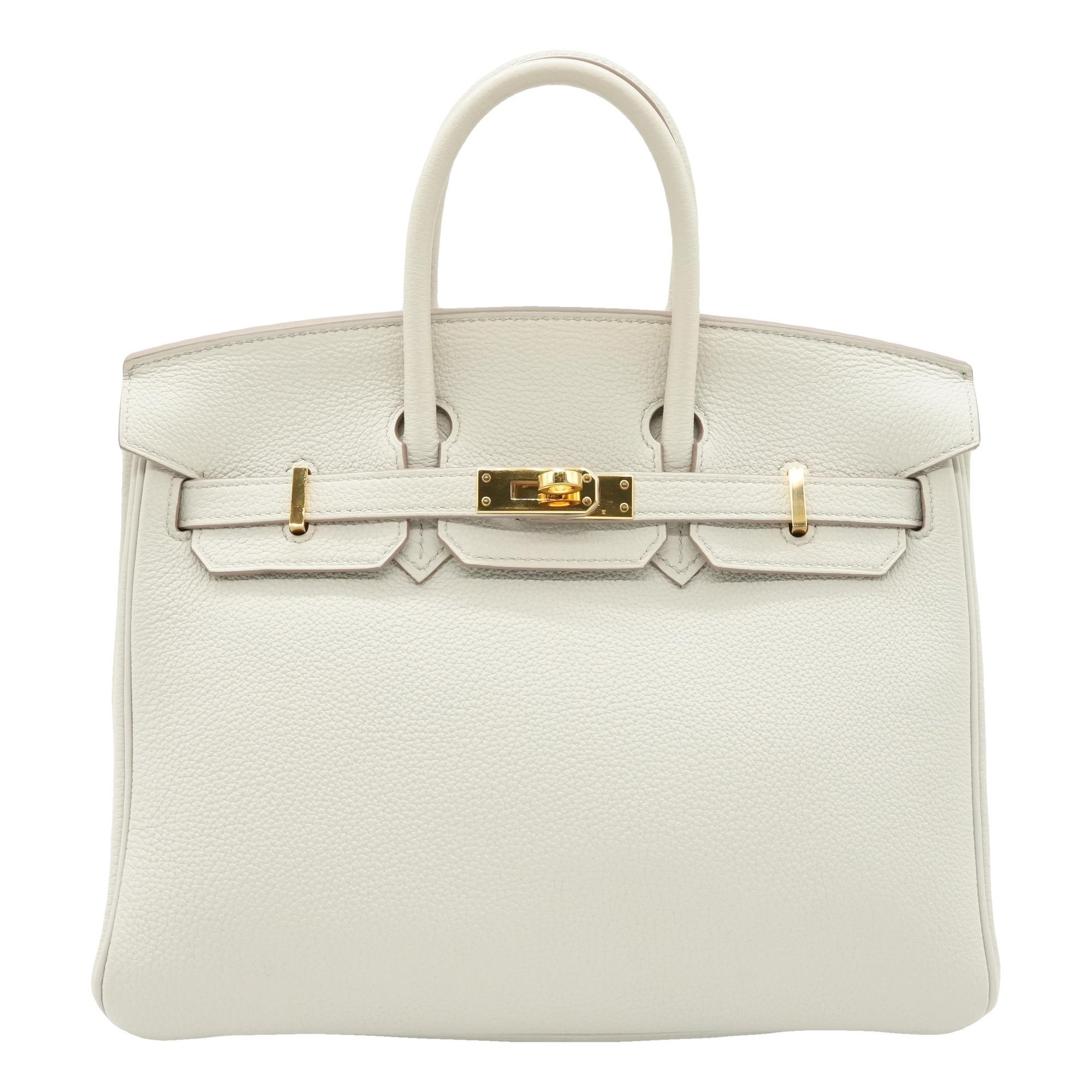 Hermes Birkin 25 Handbag Gold 4396
