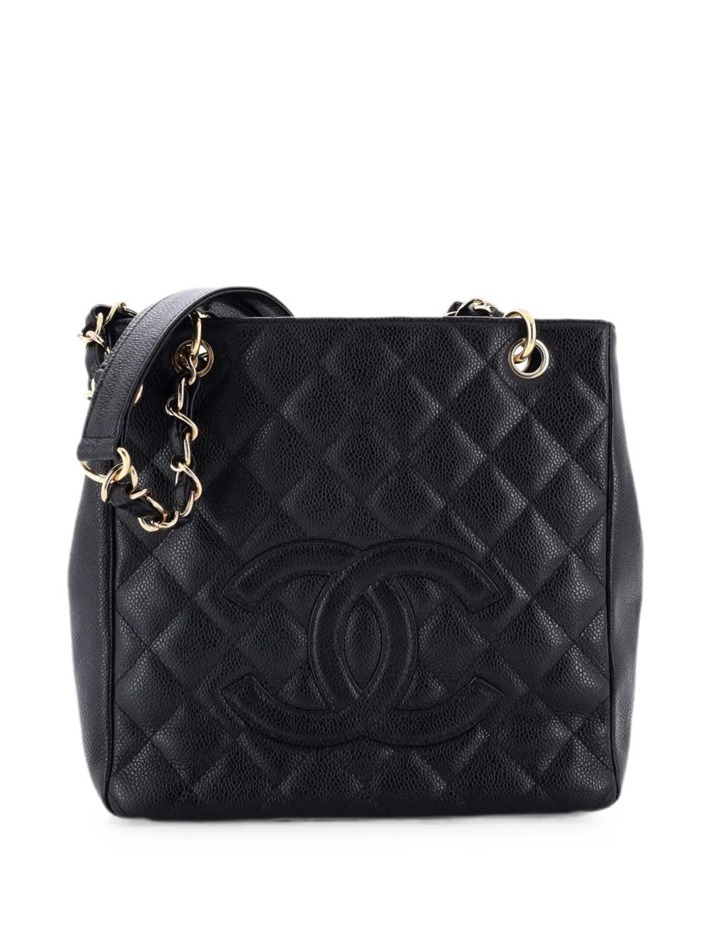 Petite Shopping Quilted Caviar tote bag