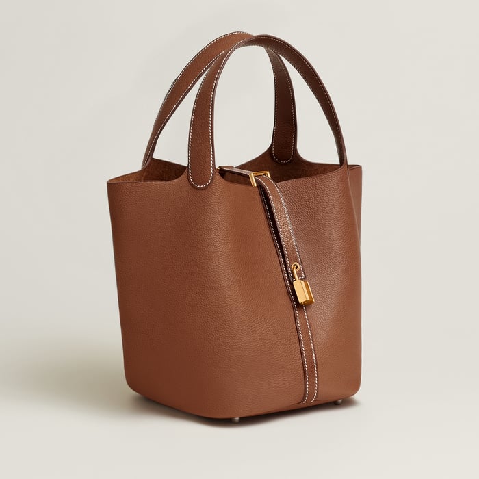 Fauve Picotin Lock 22 Bag