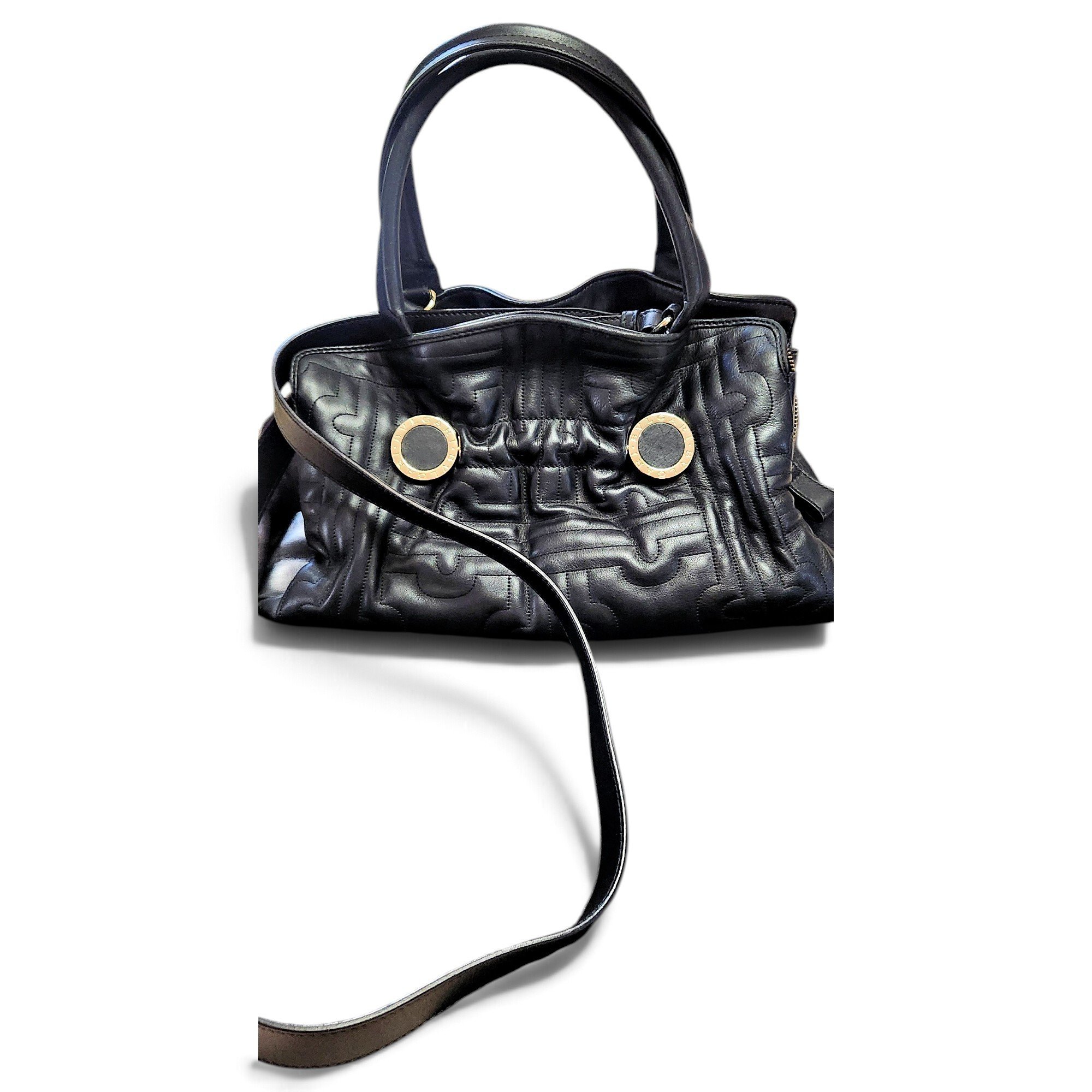 Bulgari leather crossbody bag