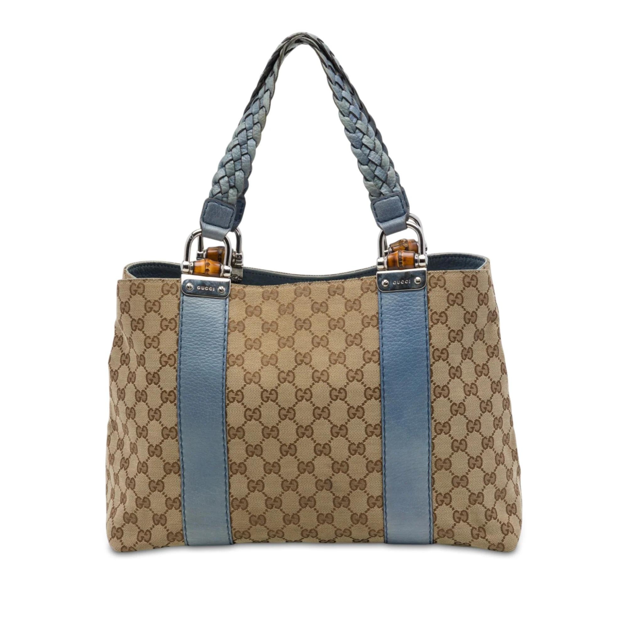 Bamboo leather handbag
