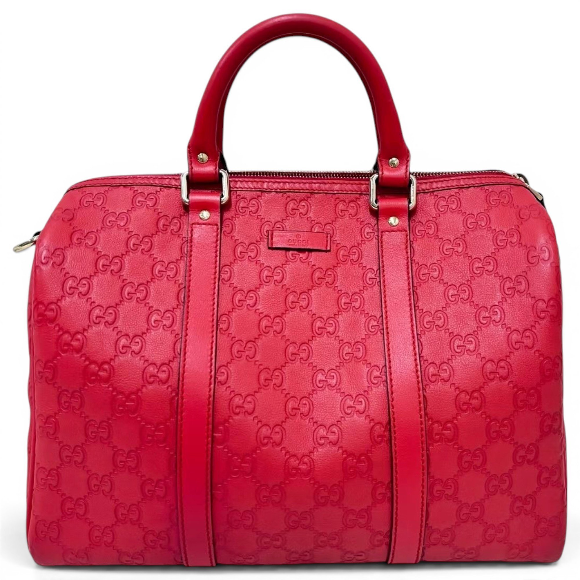 Boston leather bowling bag