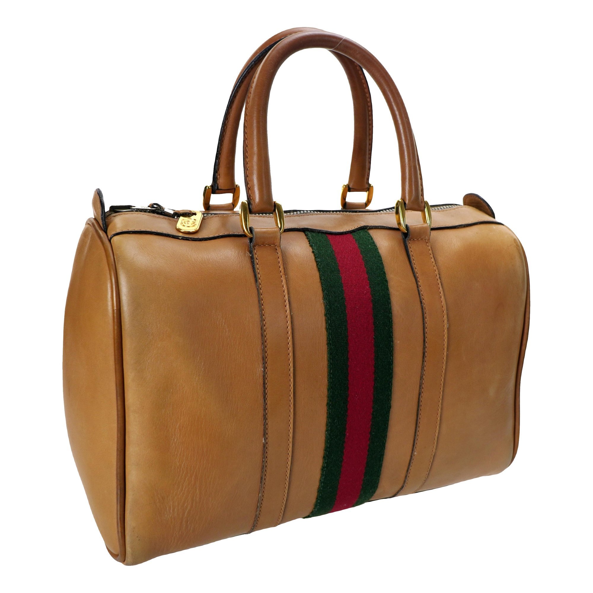 Ophidia Boston leather tote