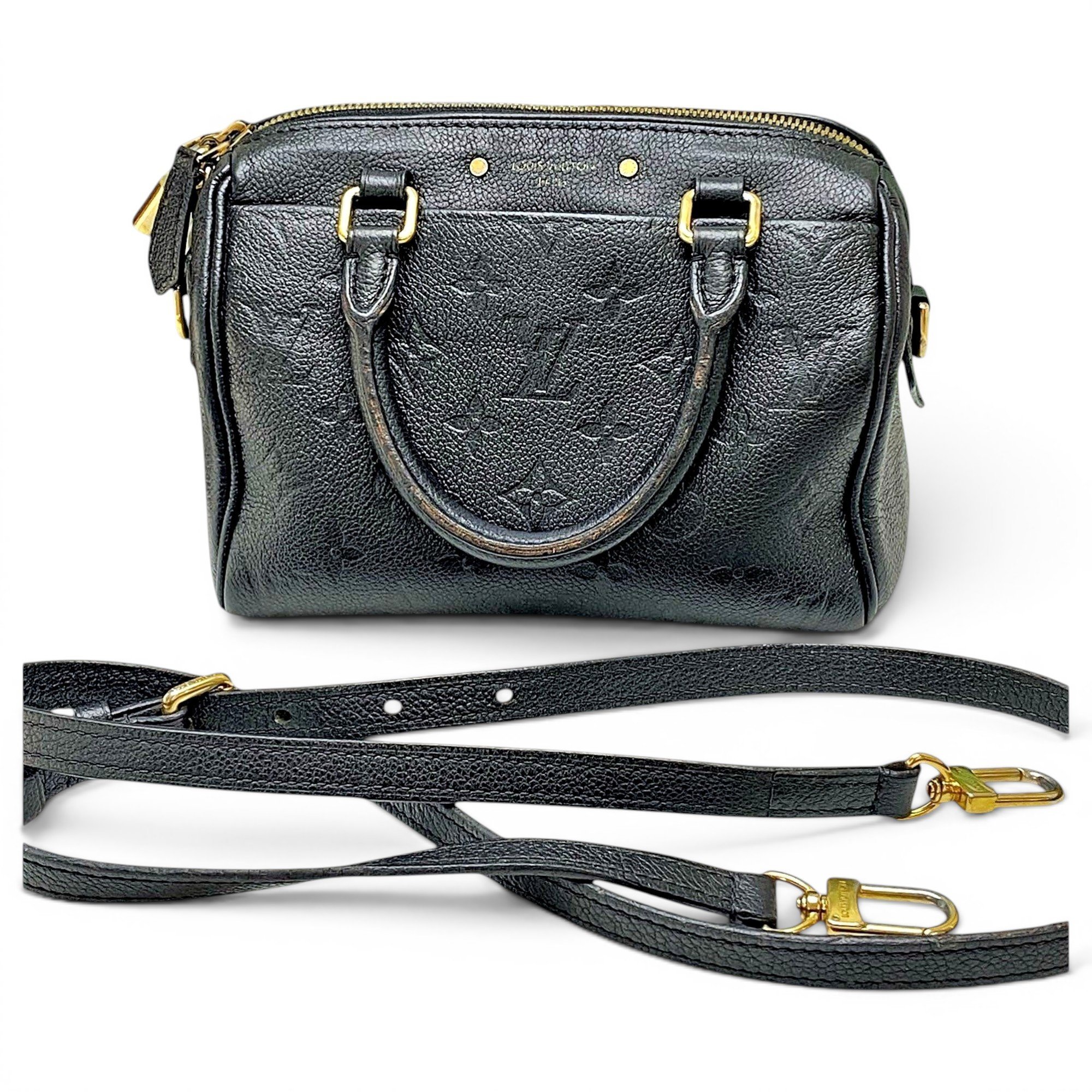 Speedy leather handbag