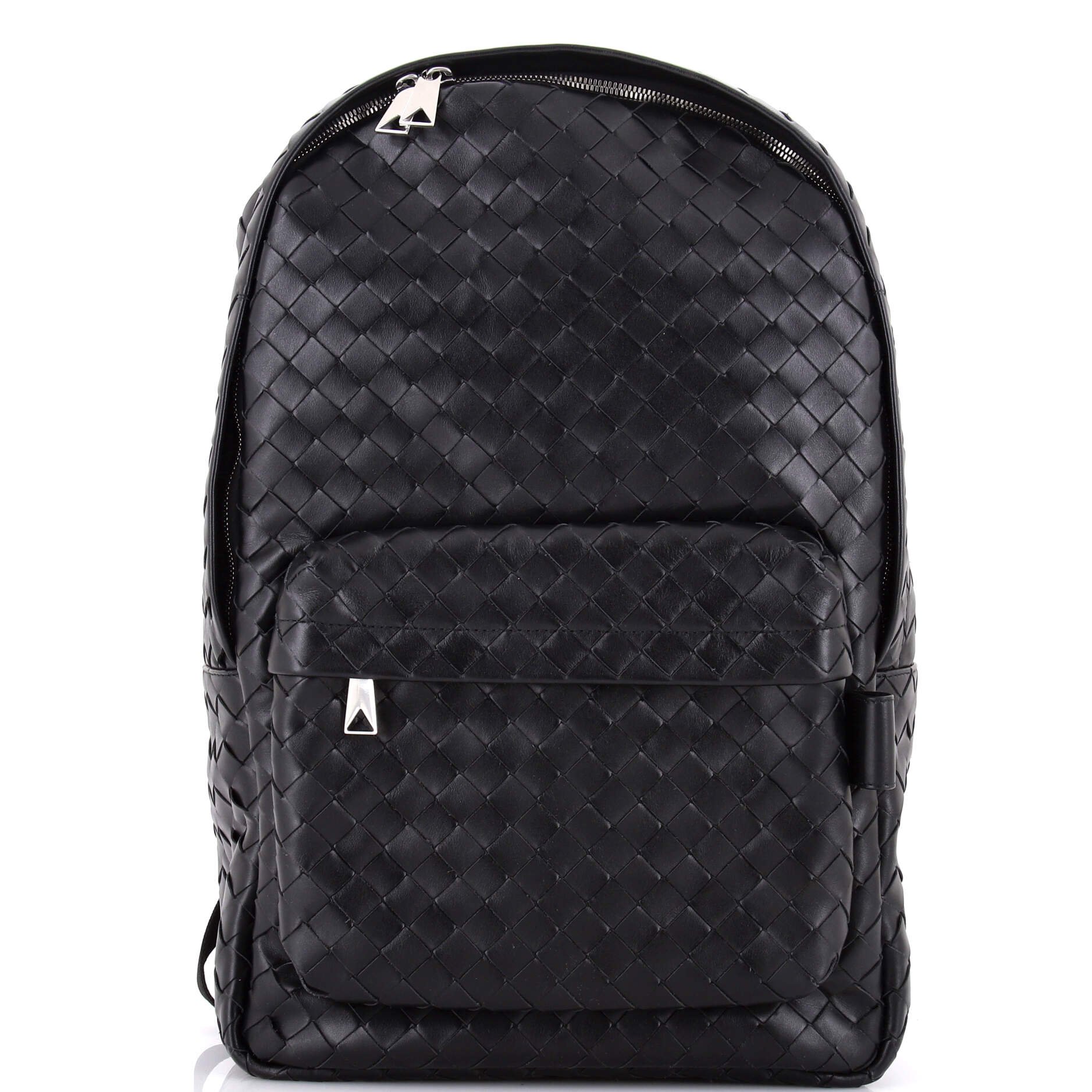 Bottega Veneta Front Pocket Backpack Intrecciato Leather Medium