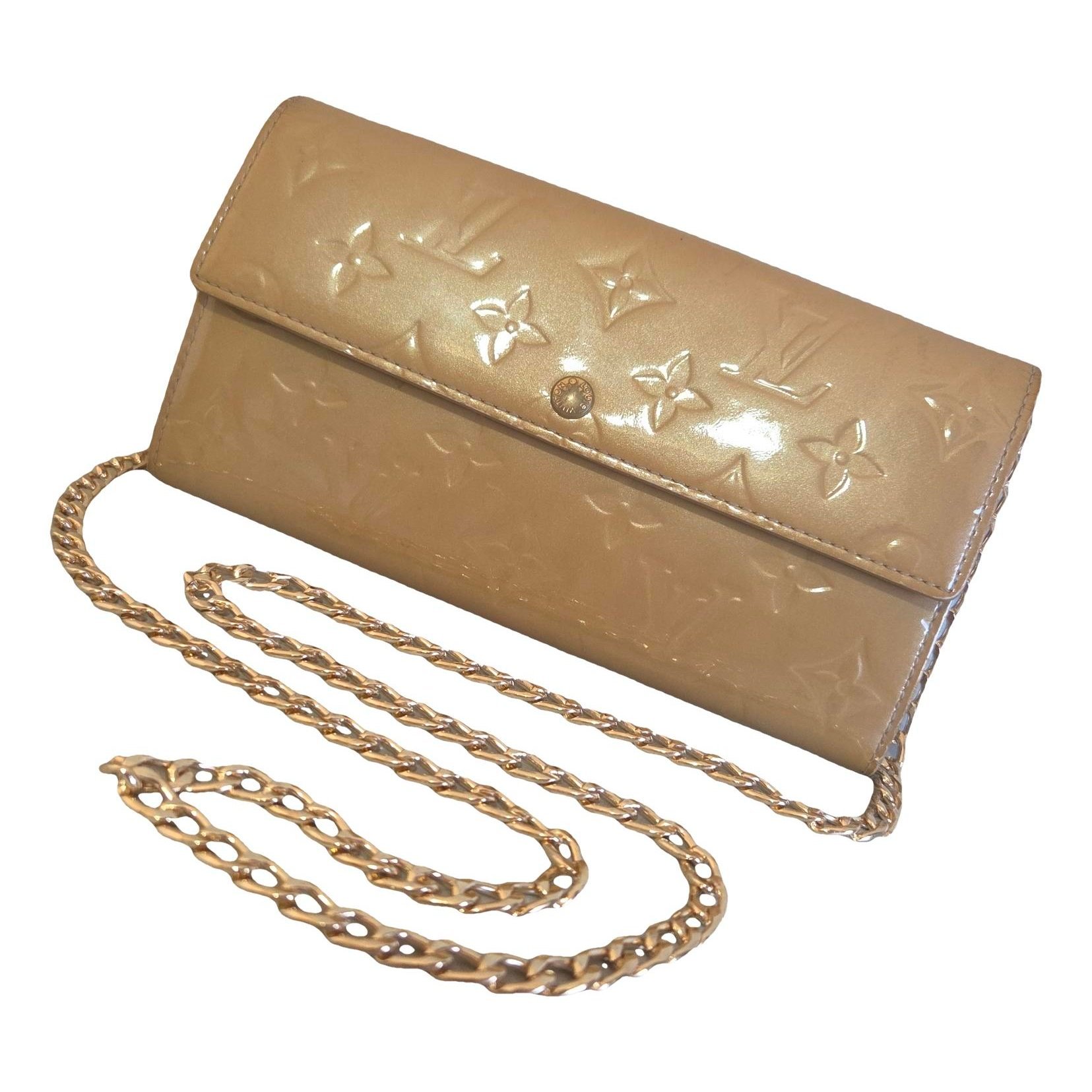Patent leather handbag