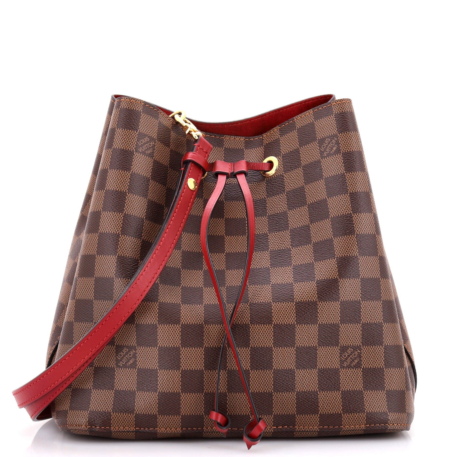 Louis Vuitton NeoNoe Handbag Damier with Leather MM