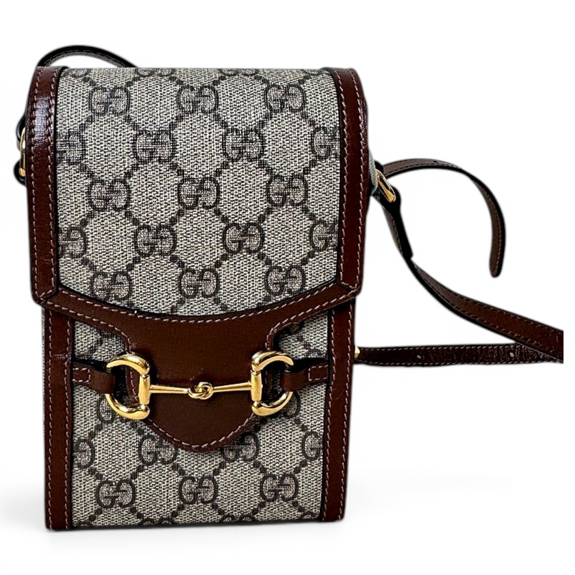 Horsebit 1955 Vertical cloth crossbody bag