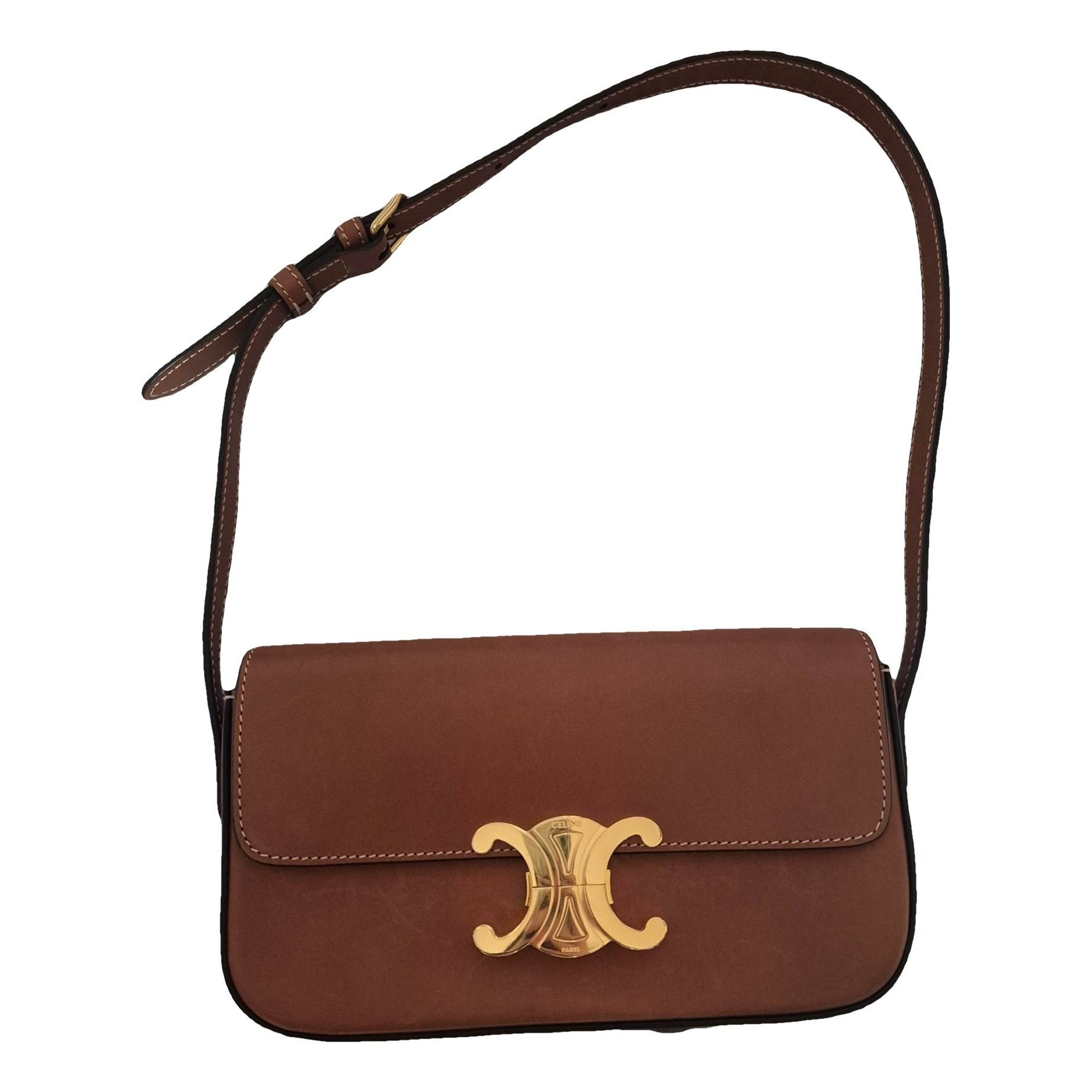 Triomphe leather handbag