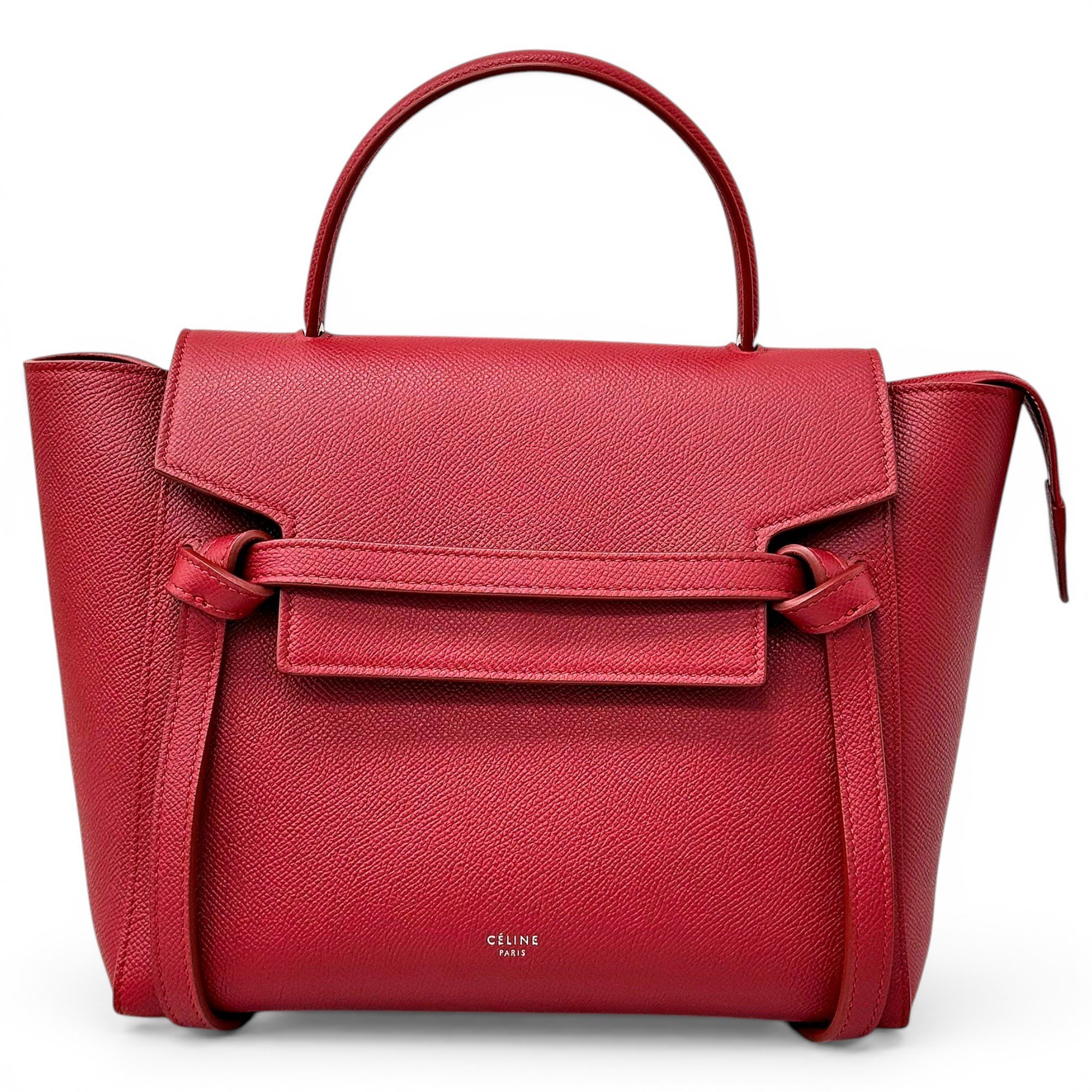 Belt leather handbag