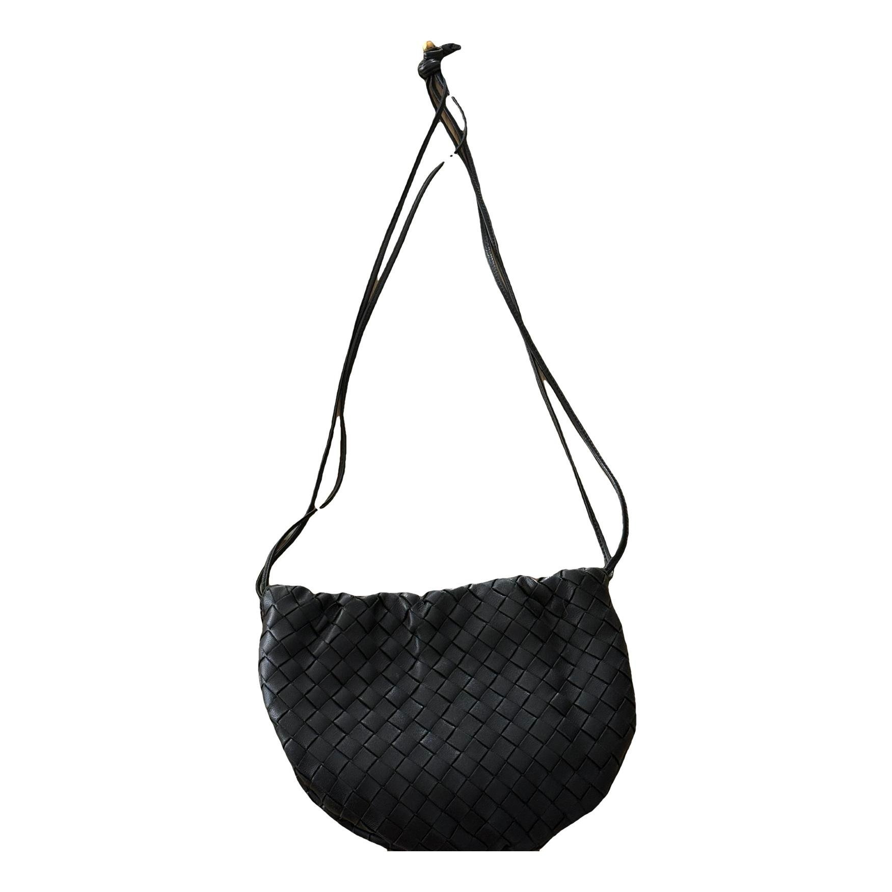 Leather clutch bag