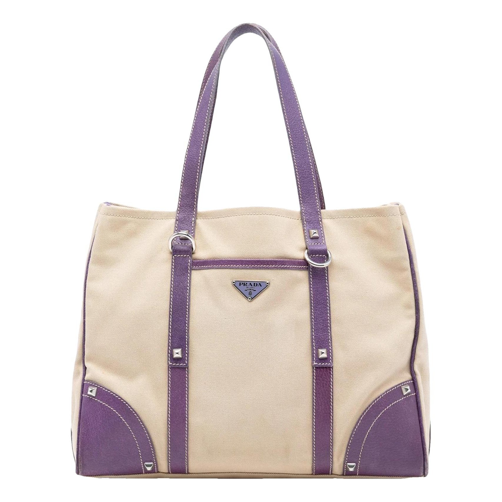 Prada Pocket cloth satchel
