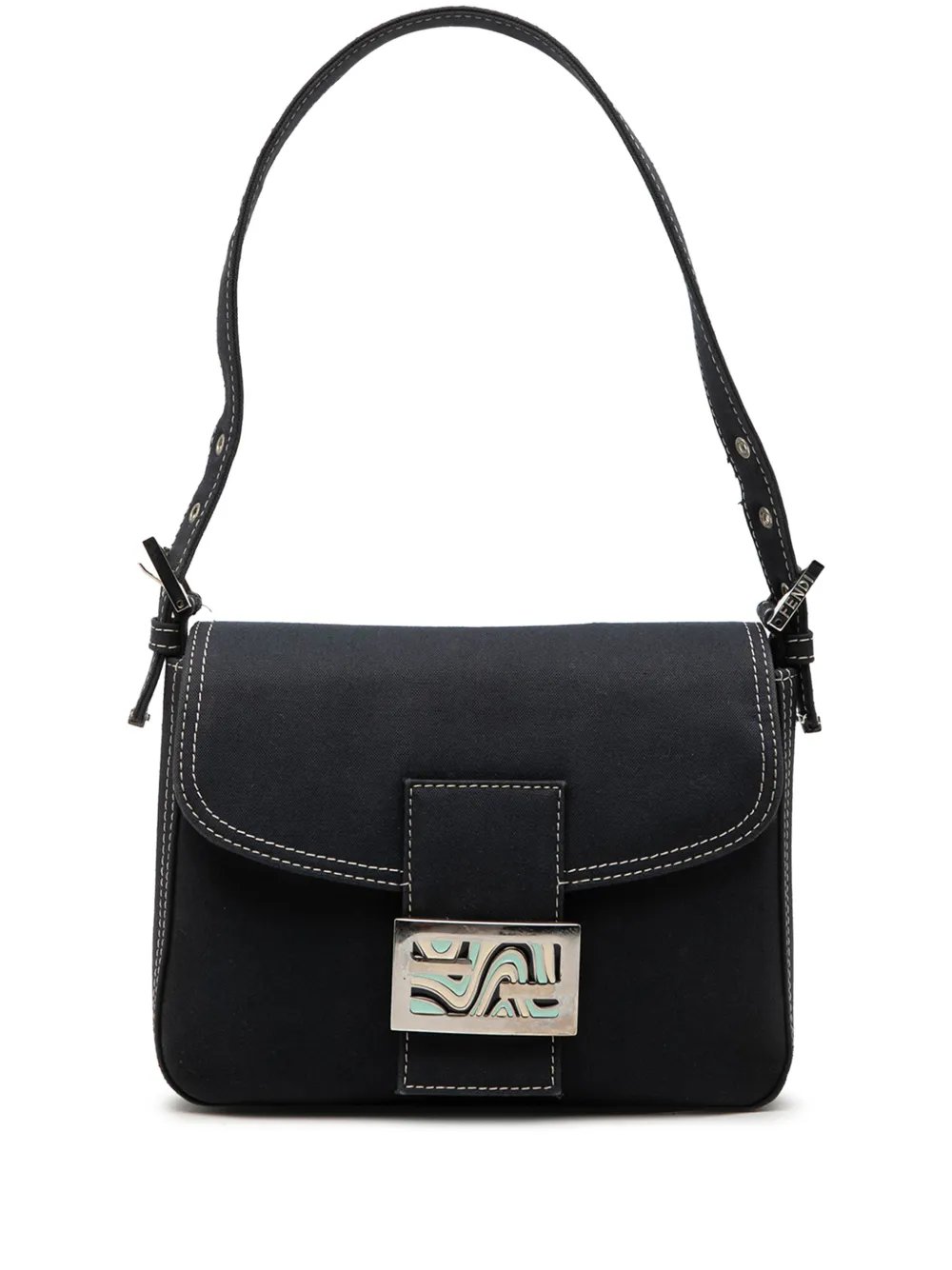 2000-2010 Canvas FF Marble Flap shoulder bag