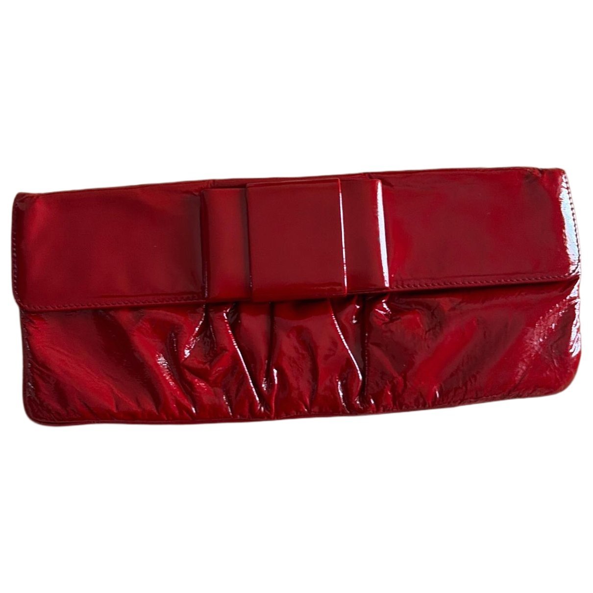 Leather clutch bag