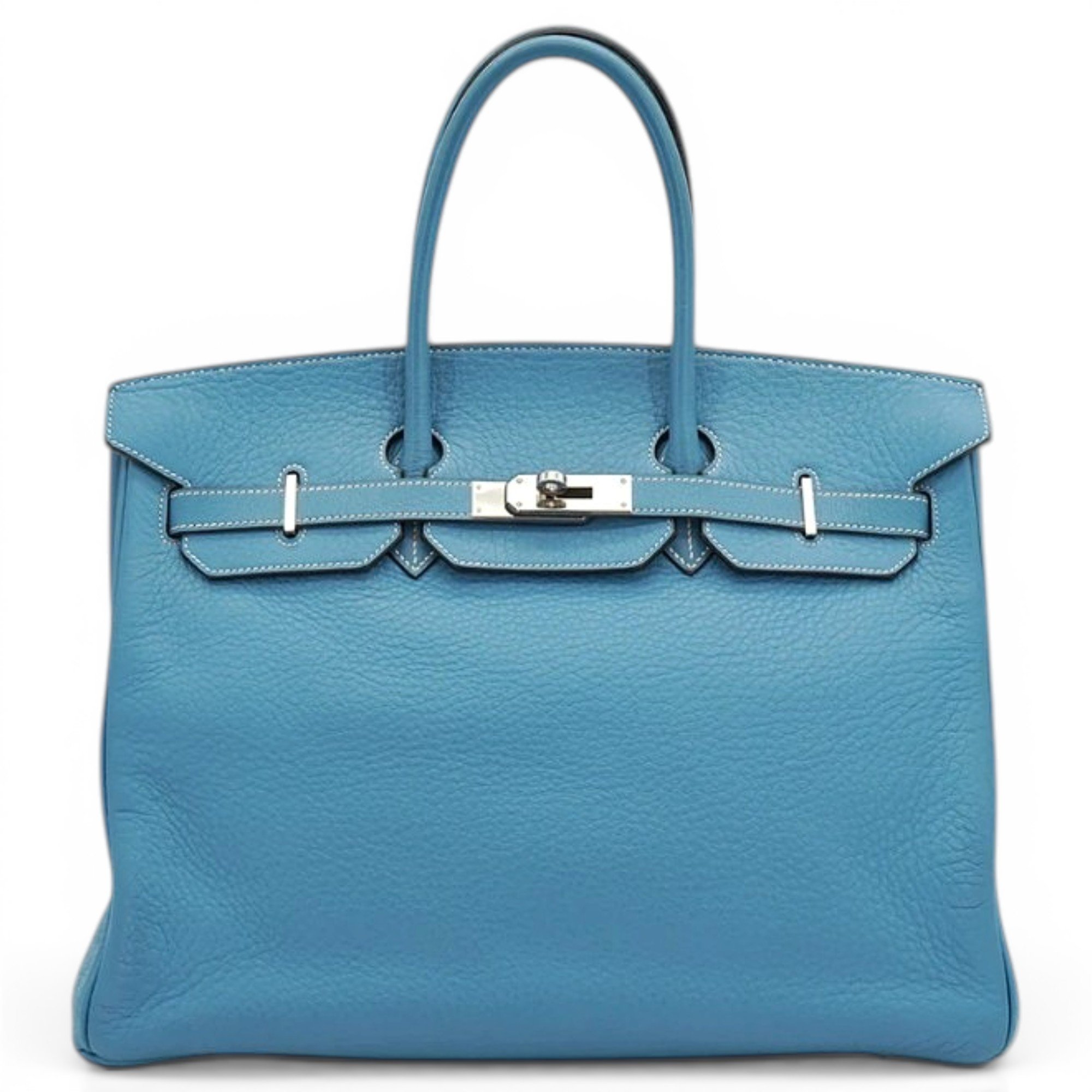 Birkin 35 leather handbag