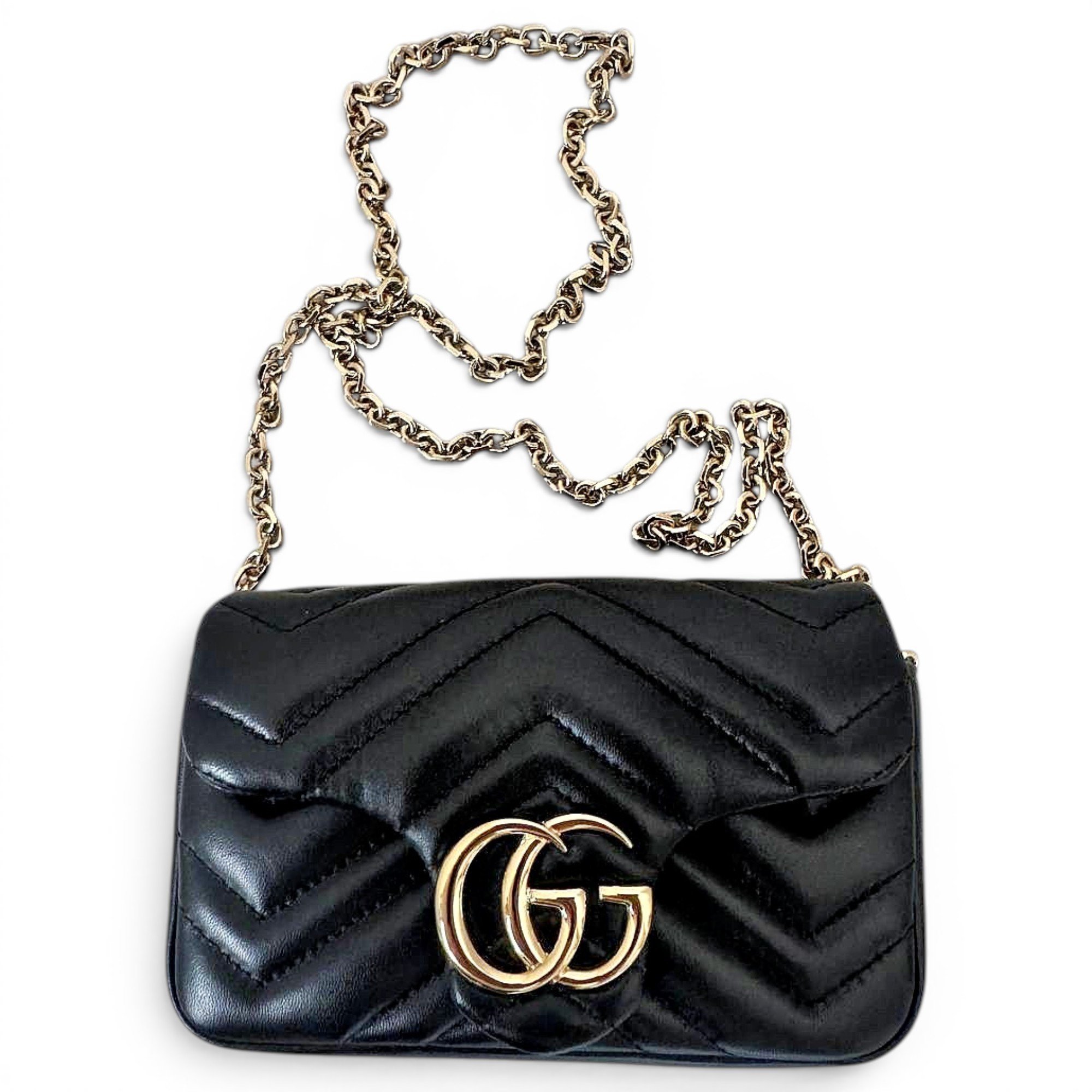 GG Marmont Flap leather crossbody bag