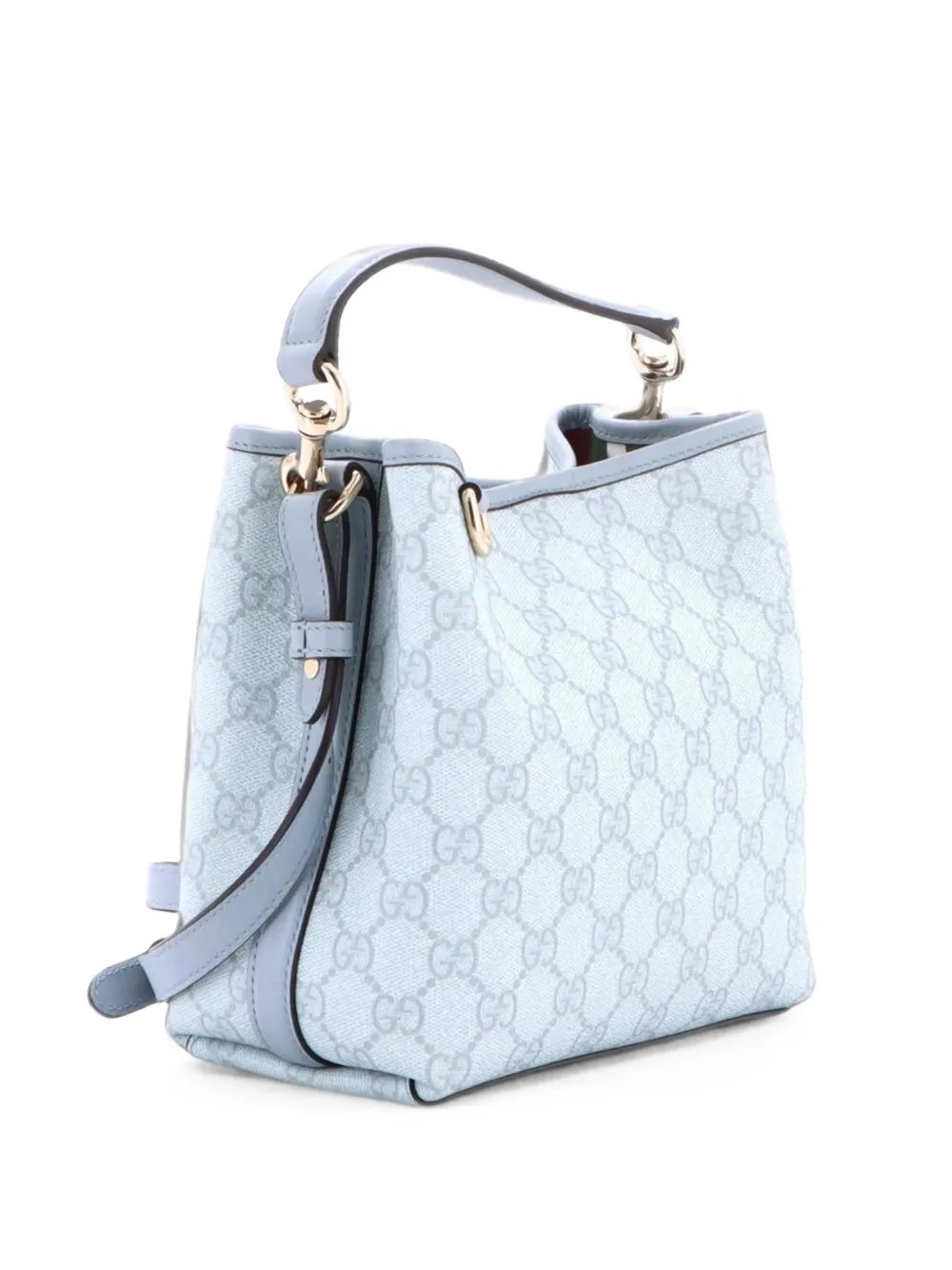 GG Emblem GG Coated Canvas Small bucket bag