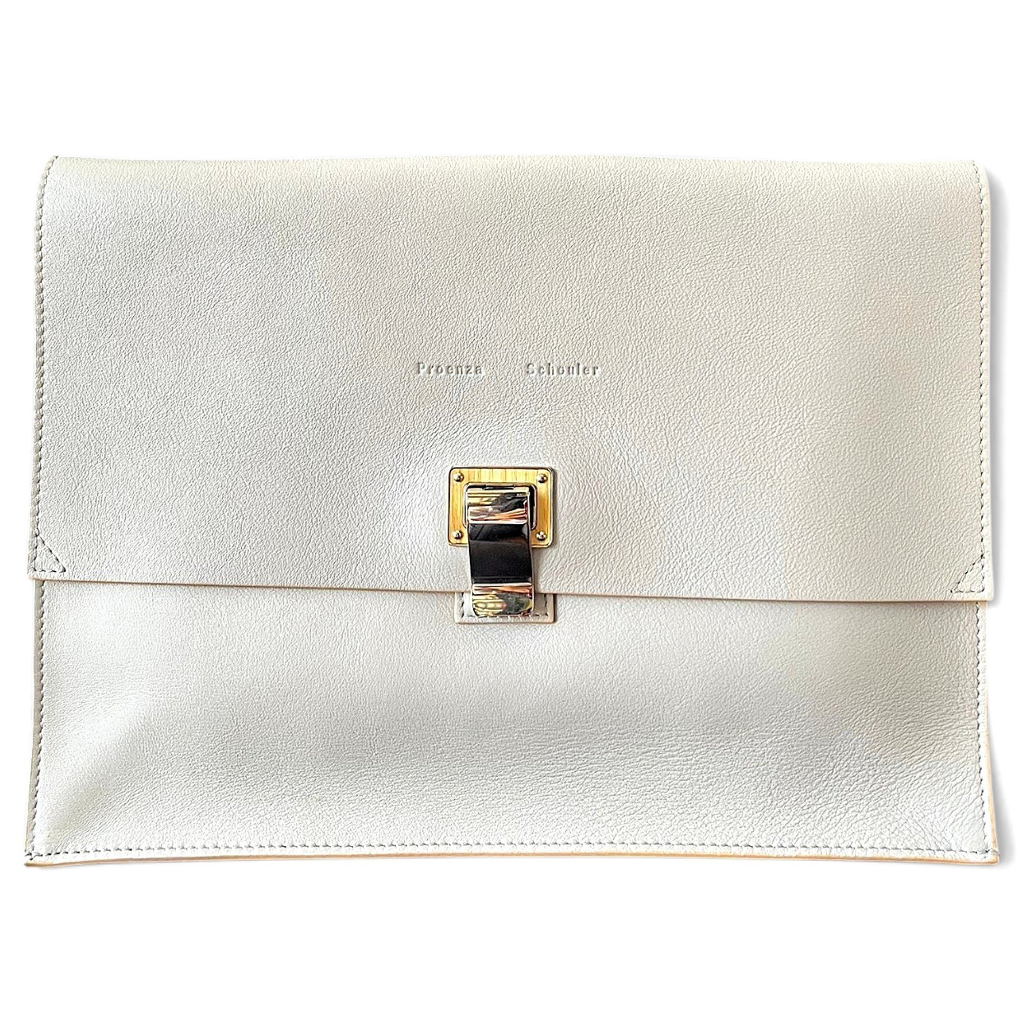 Lunch leather clutch bag
