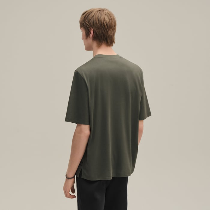 Bronze "Cavalcadour Griffonne" Embroidered T-shirt