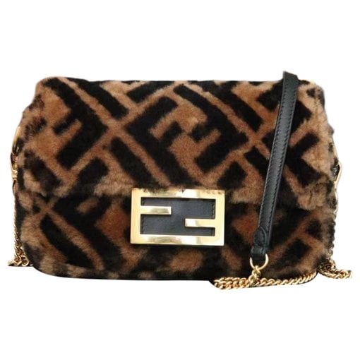 Baguette wool handbag
