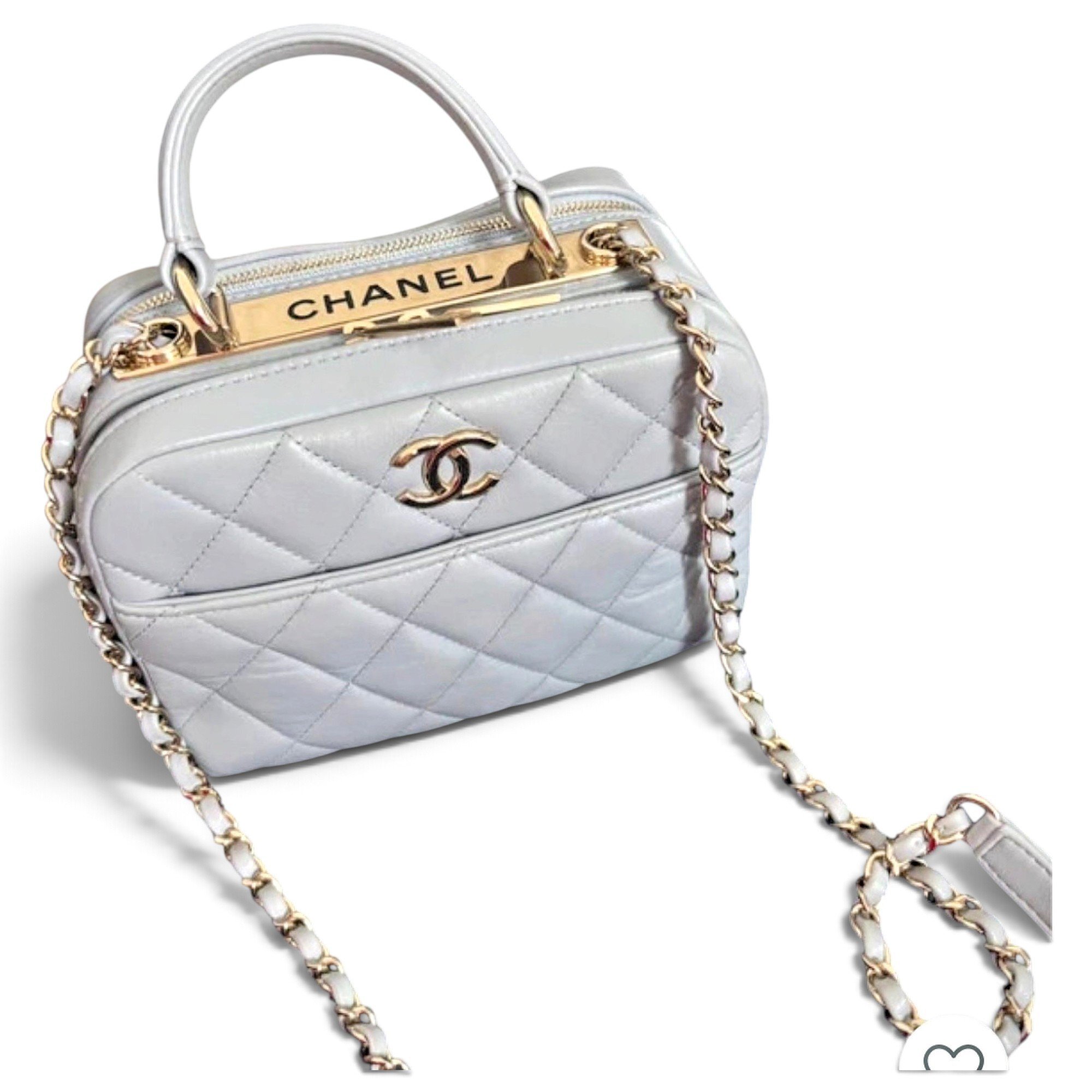 Trendy CC Vanity leather handbag