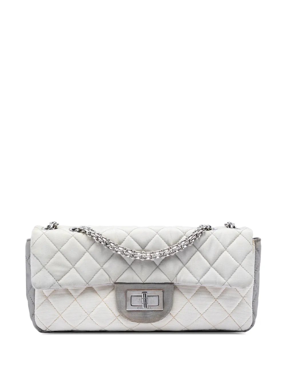 2008-2009 Small Tricolor Quilted Jersey Reissue 2.55 East West Flap shoulder bag