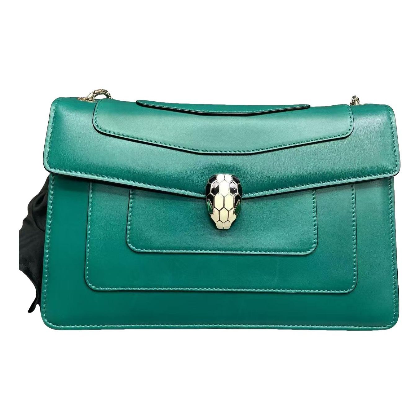 Serpenti leather handbag