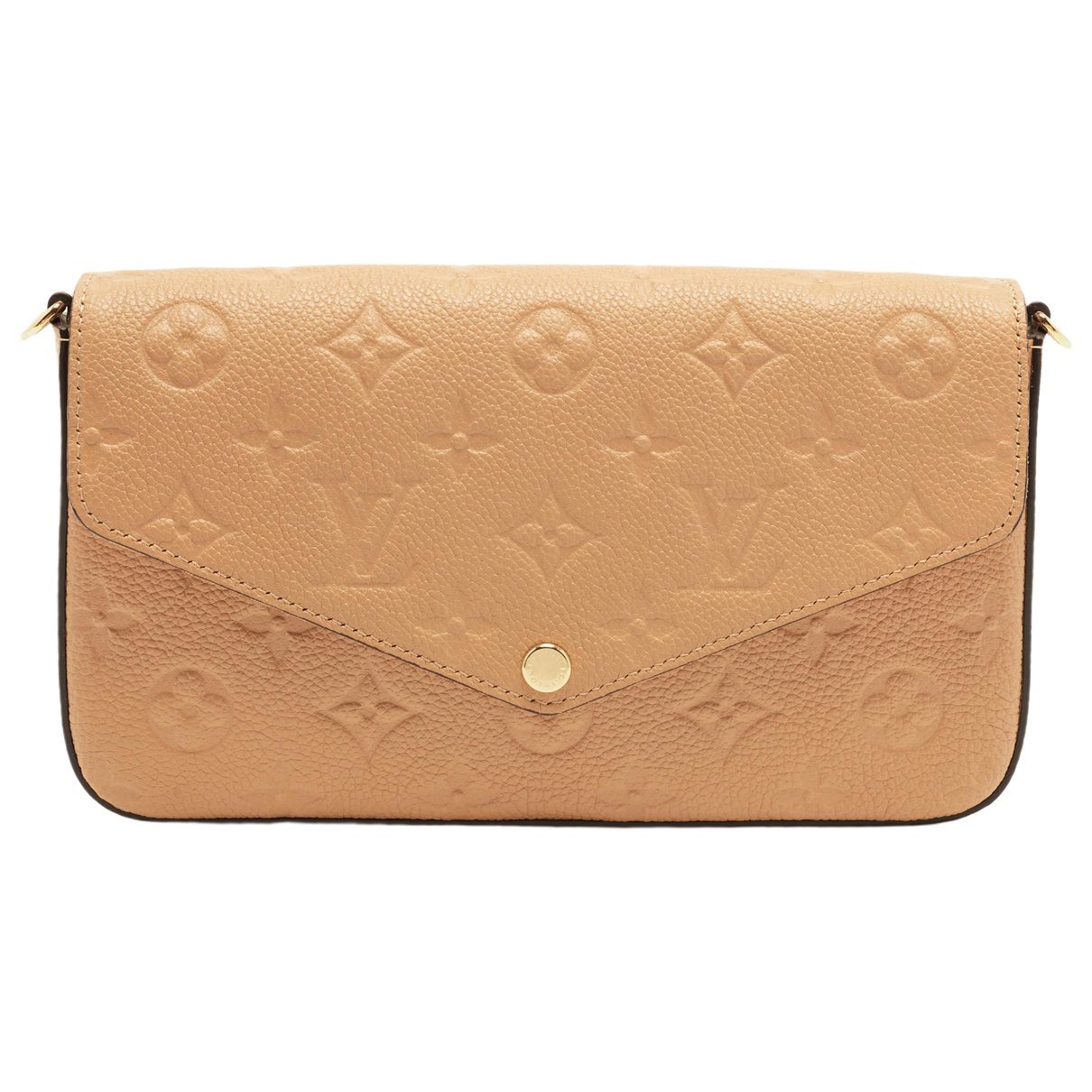 Leather clutch bag