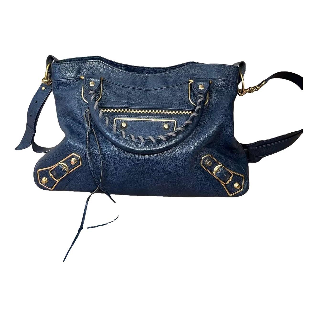 Balenciaga Classic Metalic leather handbag
