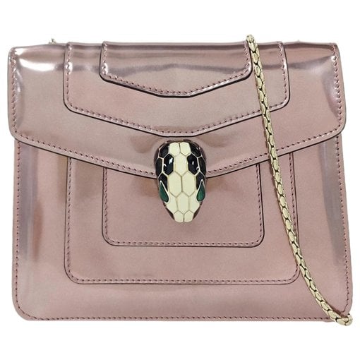 Patent leather handbag