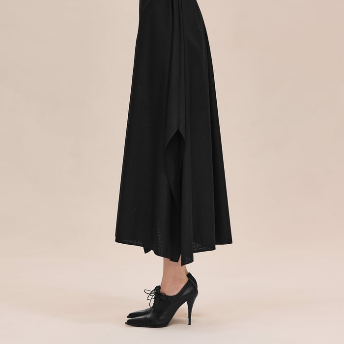 Noir "Mosaique" Prairie Dress