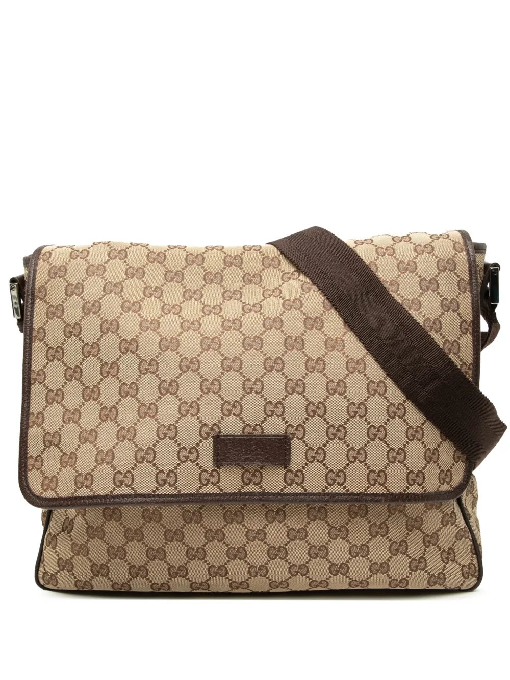 2000-2015 GG Canvas Flap Messenger Bag crossbody bag