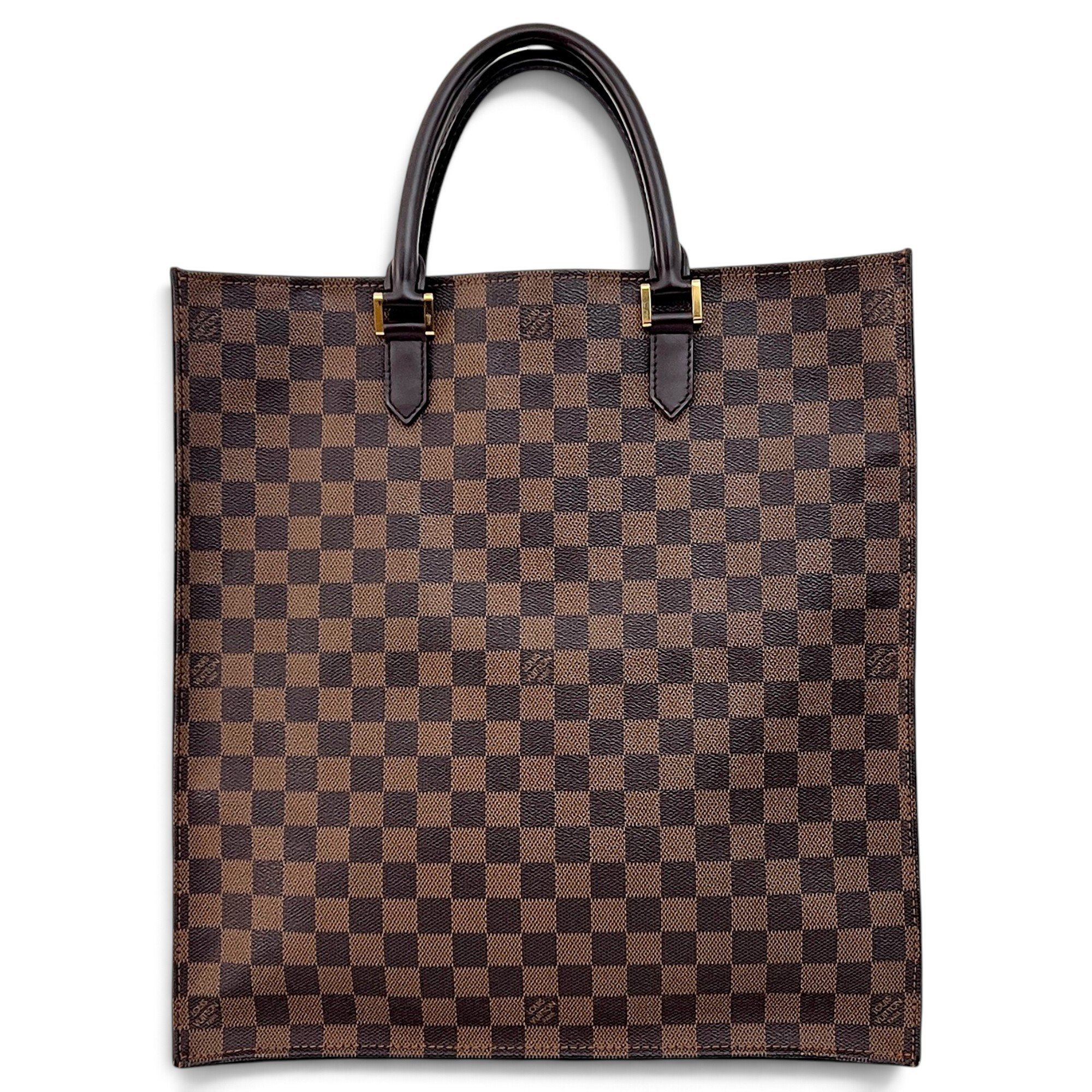 Plat leather tote