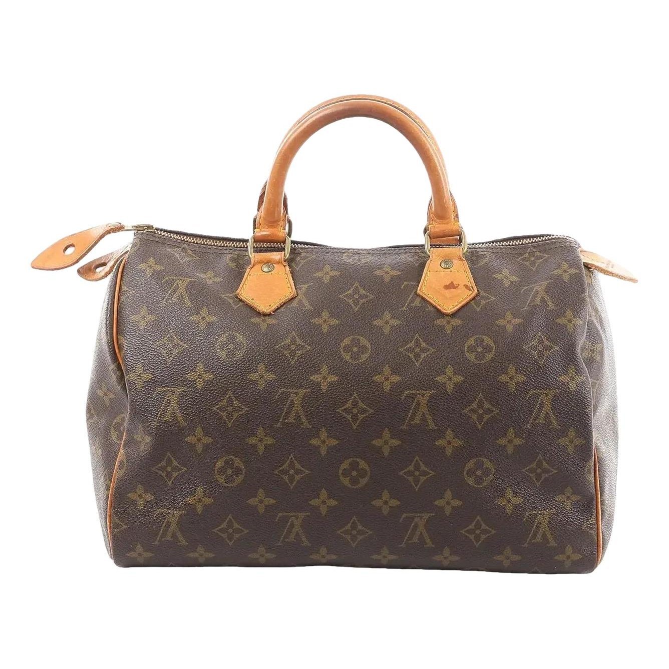 Speedy leather handbag
