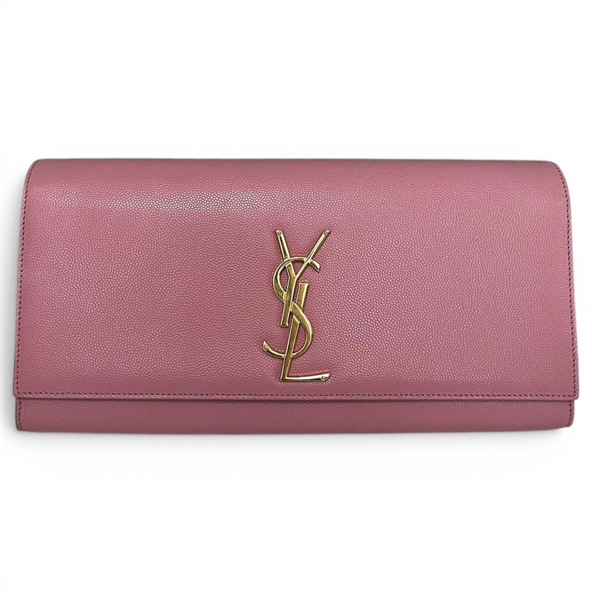 Leather clutch bag