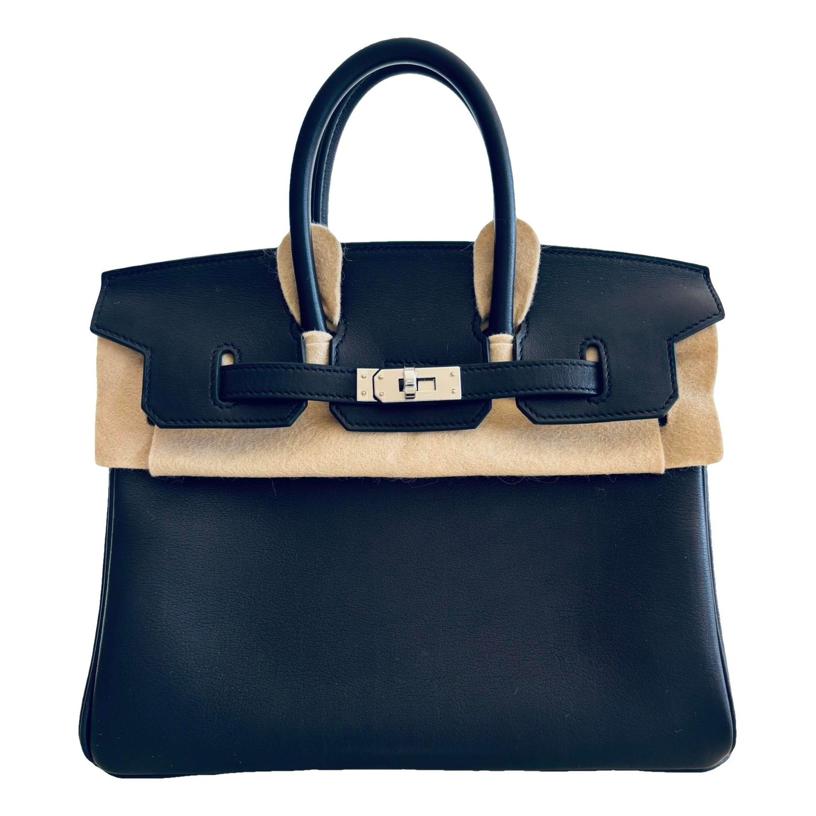 Birkin 25 leather handbag