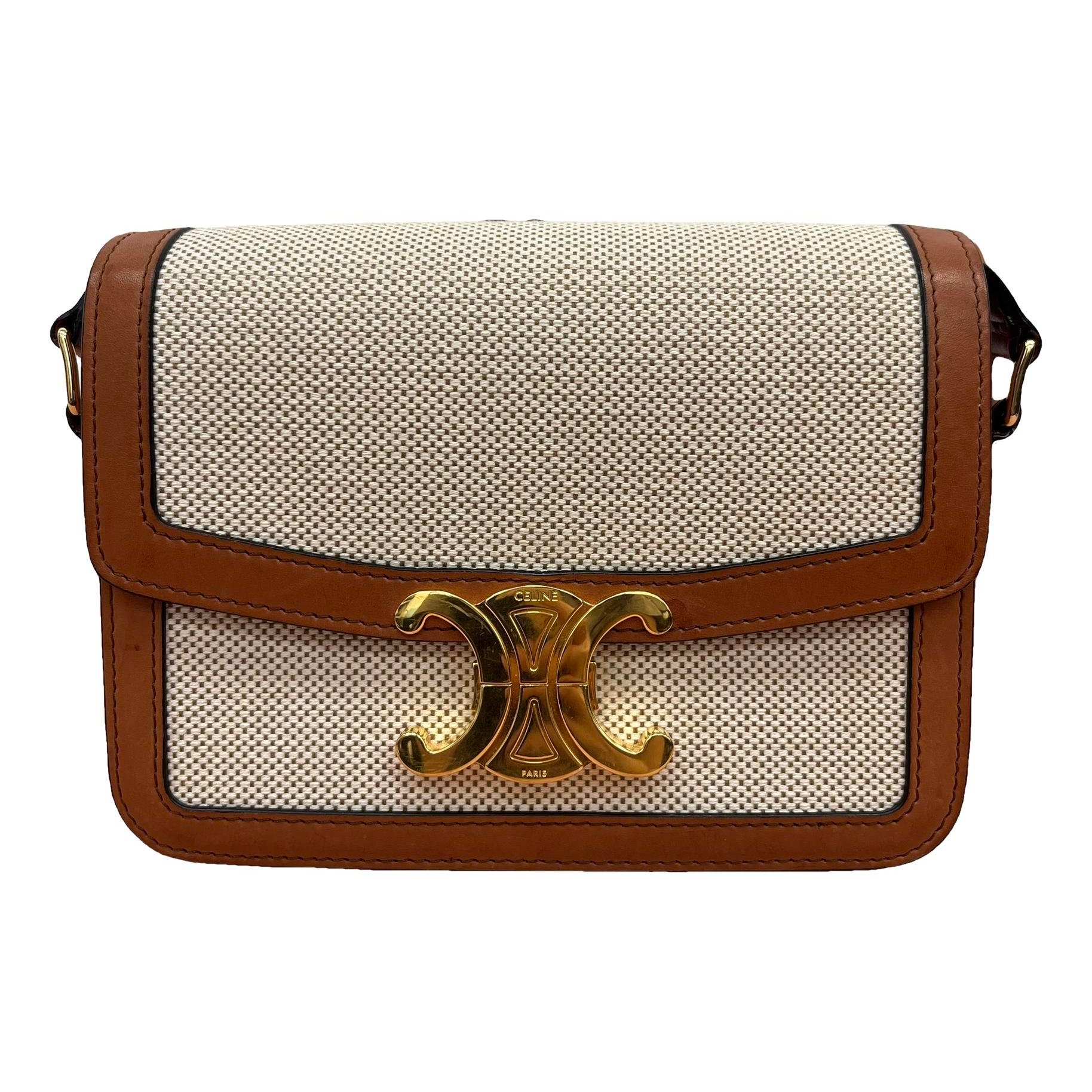 Triomphe cloth handbag