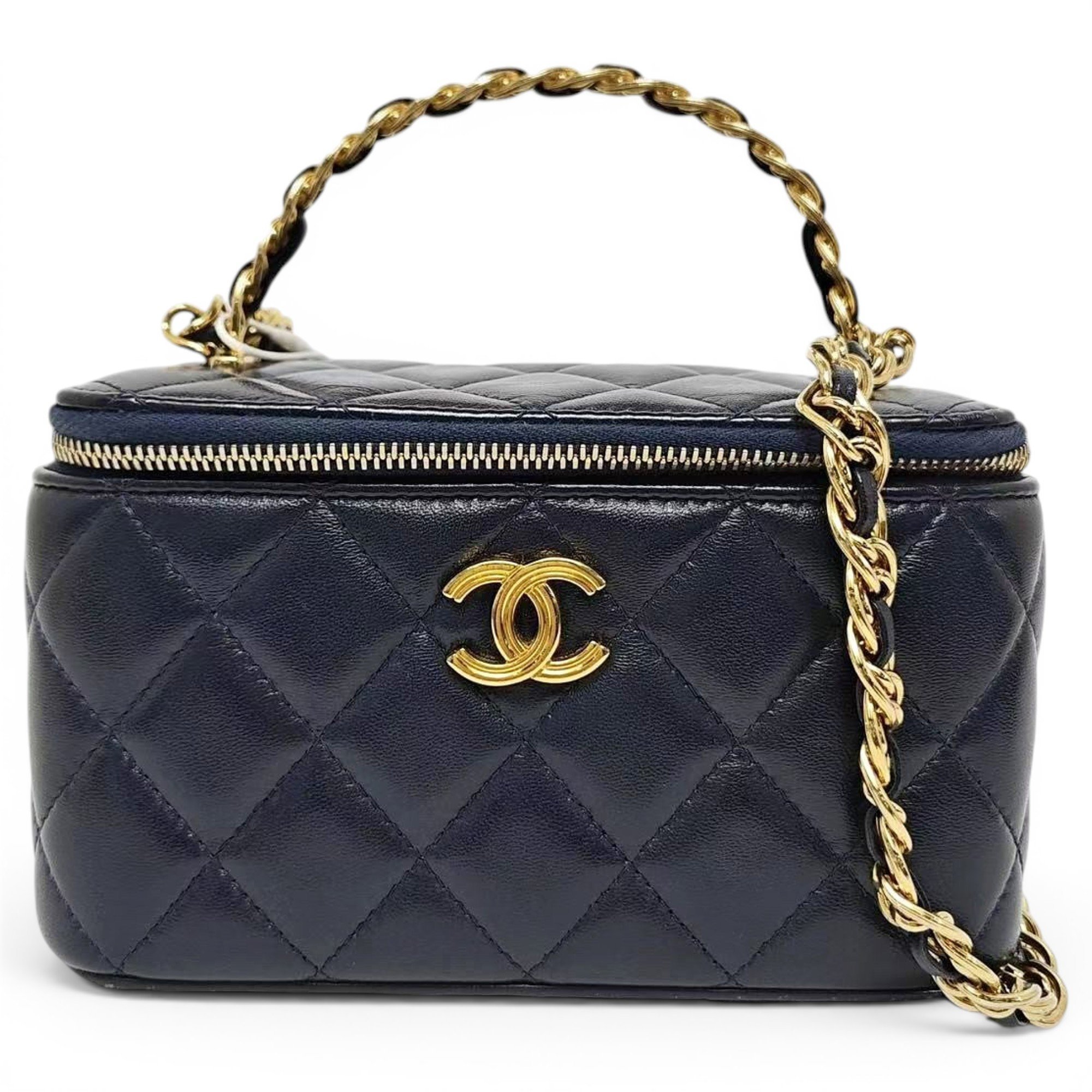 Trendy CC Vanity leather handbag