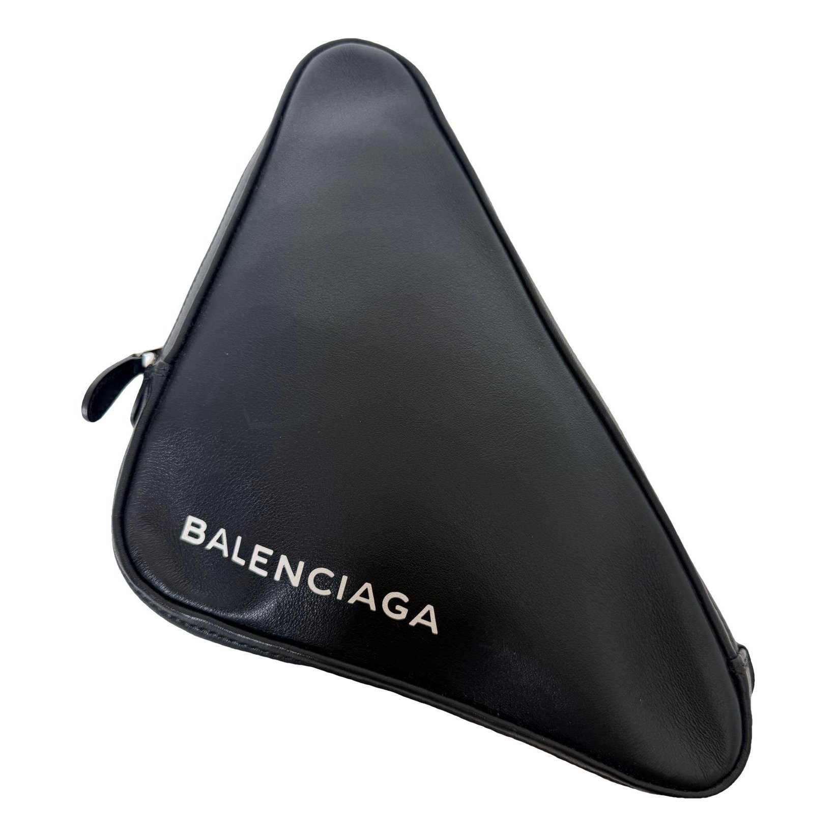 Leather clutch bag