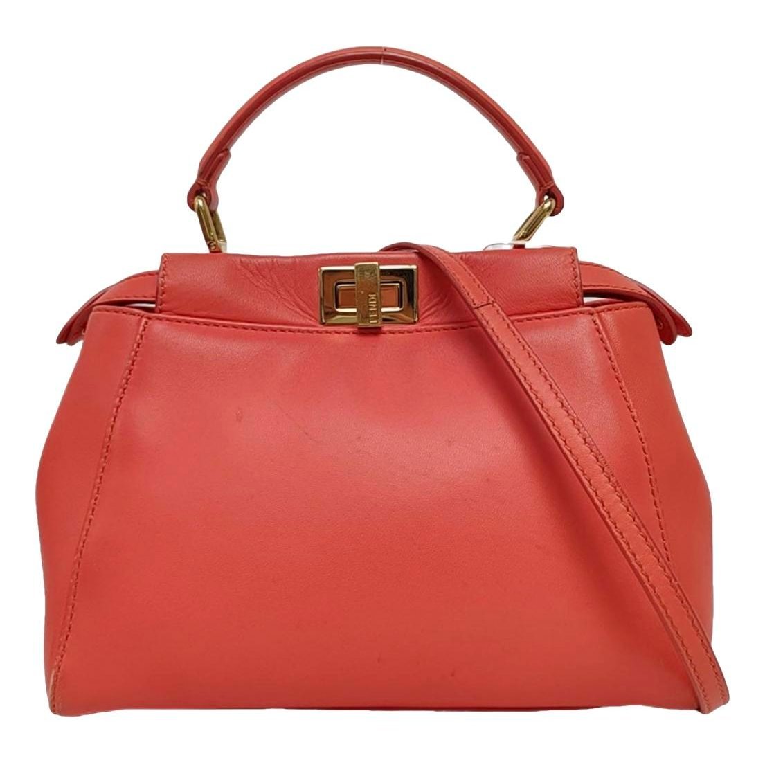 Peekaboo leather handbag