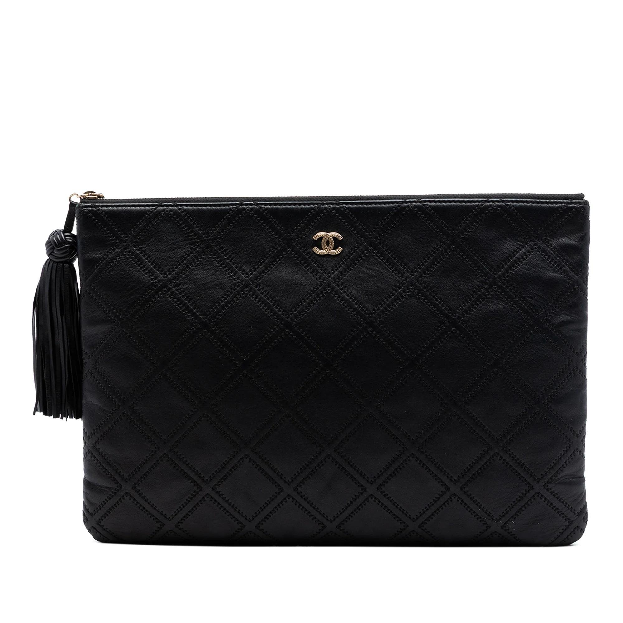 Wallet On Chain Double C leather handbag