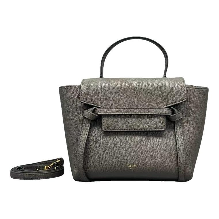 Belt leather handbag